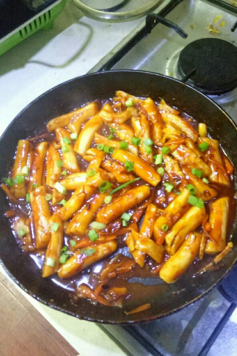 韩式辣炒年糕（or网红芝士套路之芝心年糕）