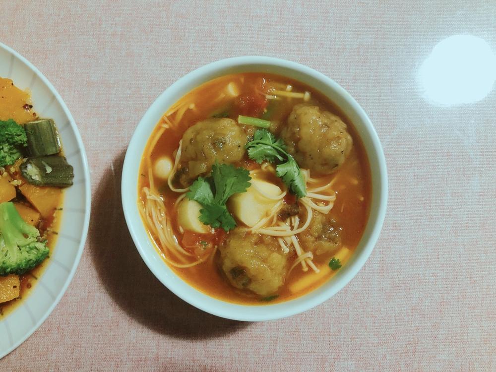 西红柿肉丸汤