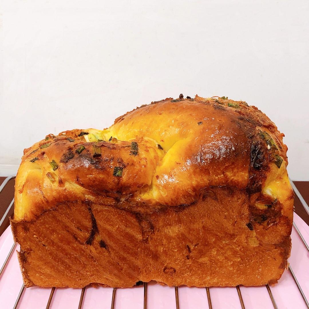 香葱肉松手撕吐司
