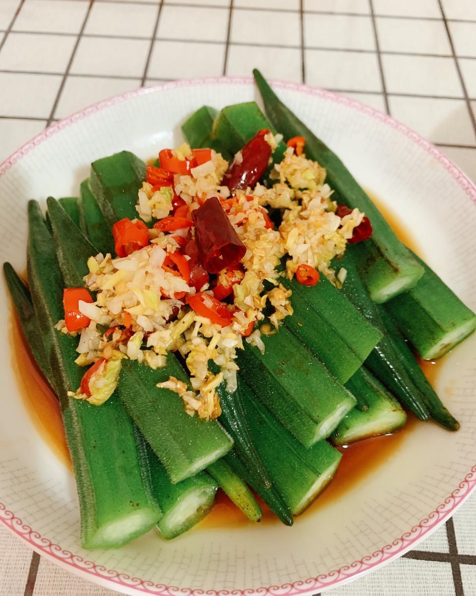 小清新凉拌秋葵