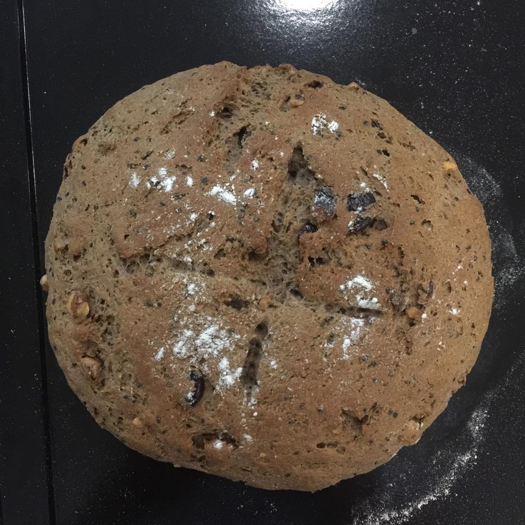 全麦干果欧包