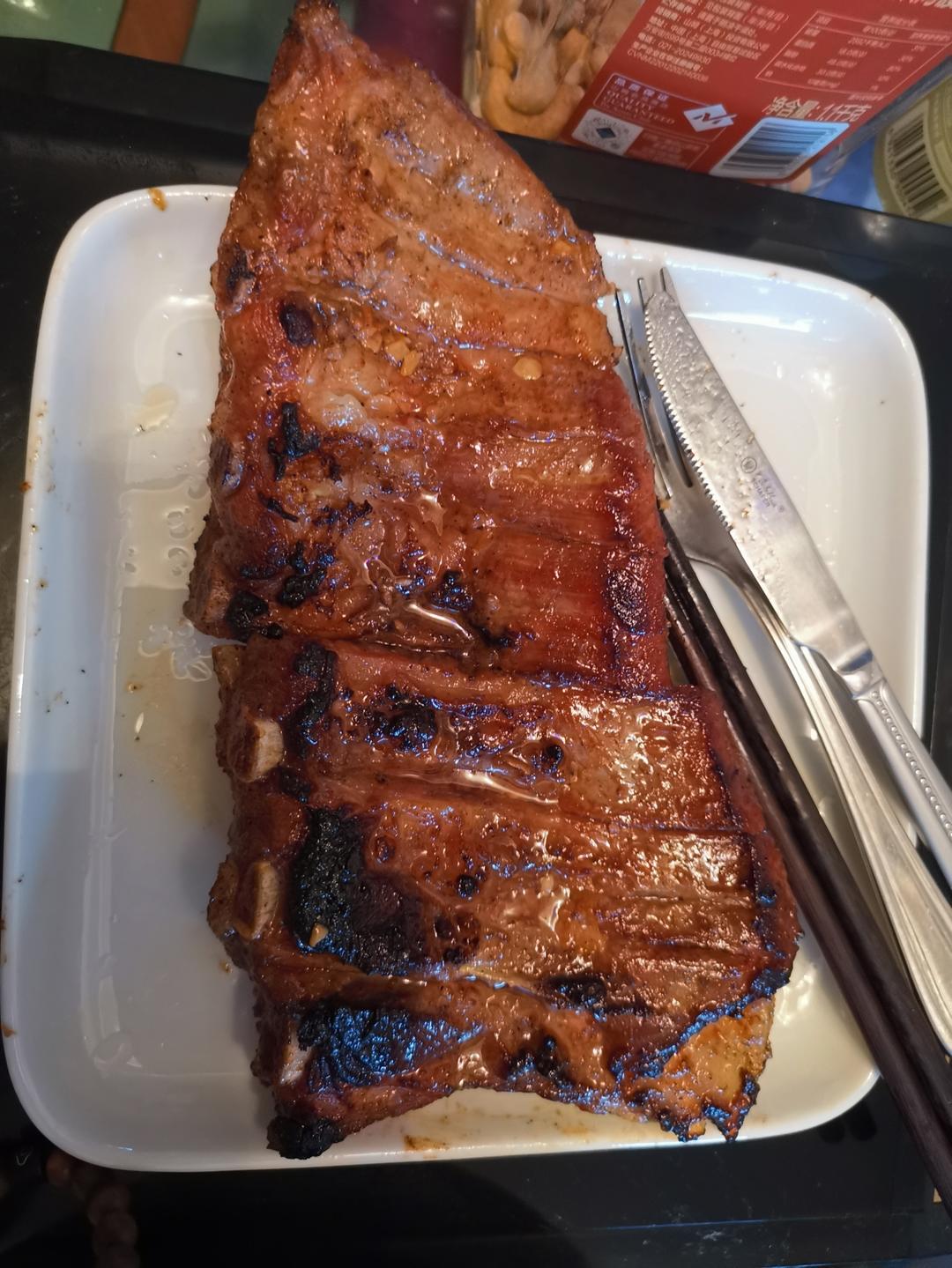 最简单的焦香软糯烤猪肋排