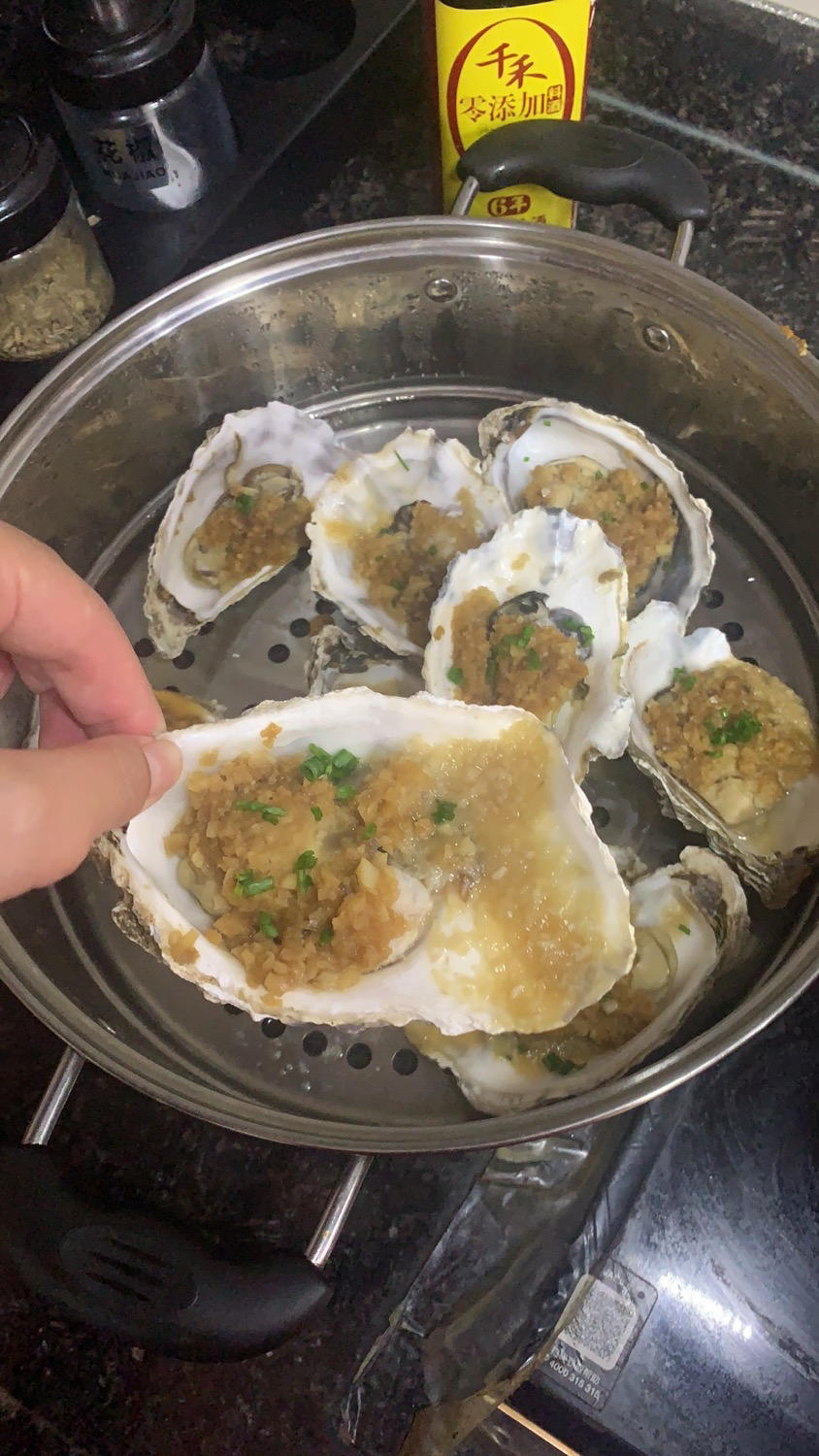 超简单～蒸蒜蓉生蚝