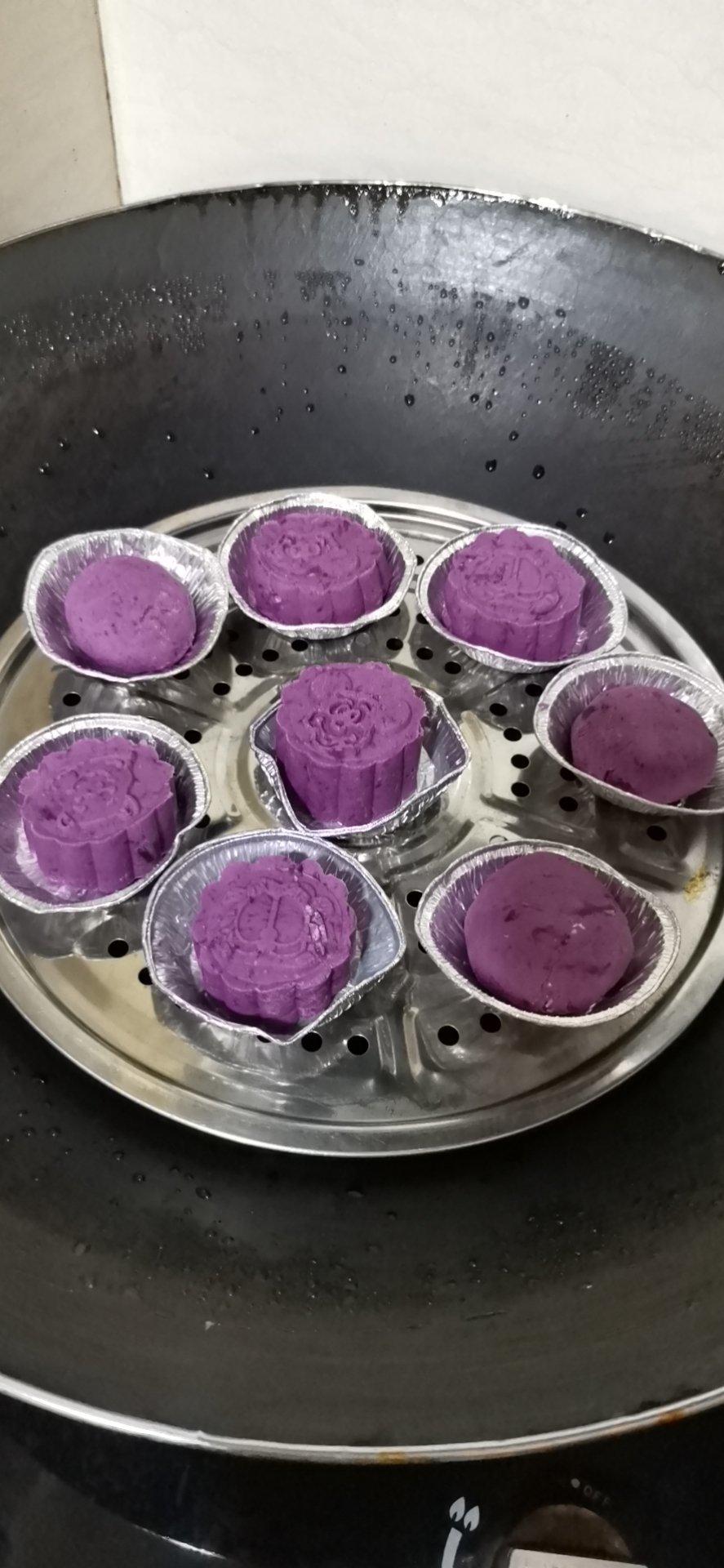 零失败❗️免烤箱❗软糯Q弹的紫薯糯米饼