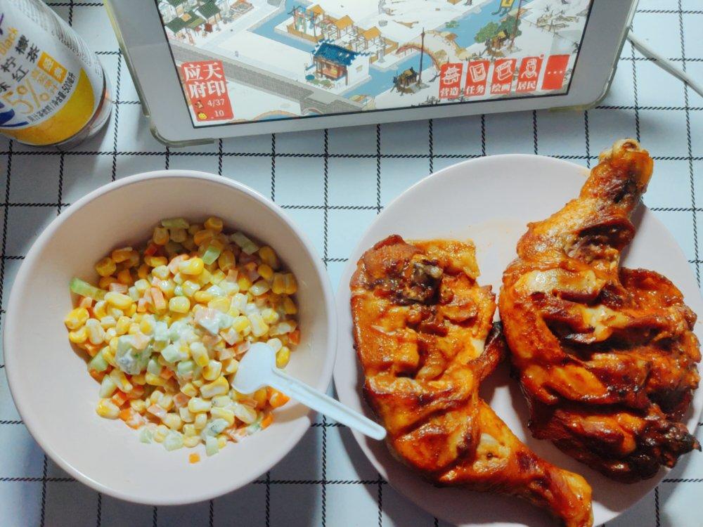 小朋友都爱的 超级简单的 奥尔良烤鸡腿