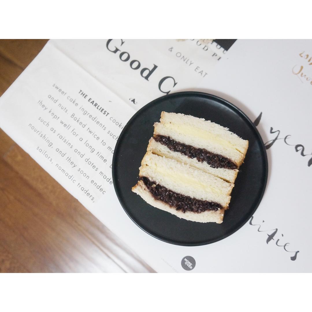 非常好吃的～紫米奶酪包（美味三明治）