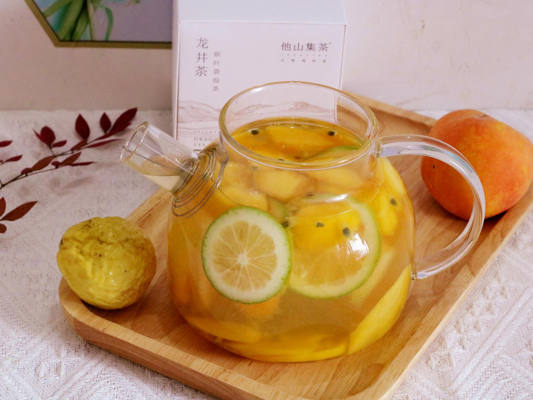 龙井水果茶的做法