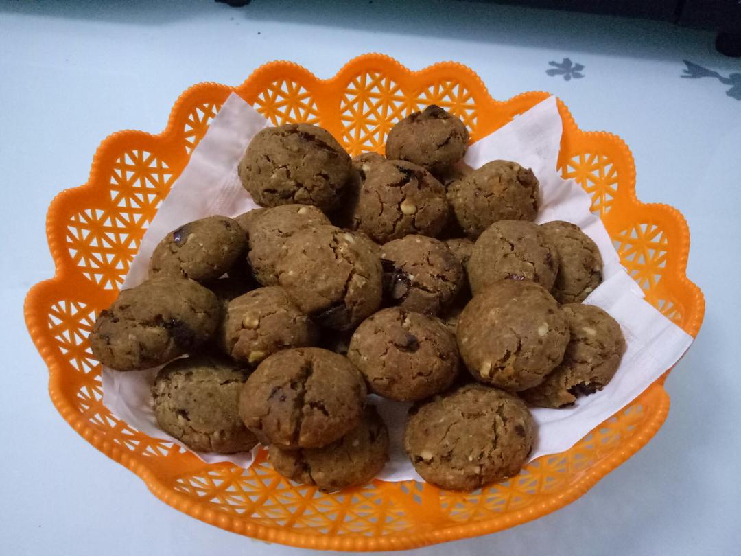 红枣红糖核桃饼干