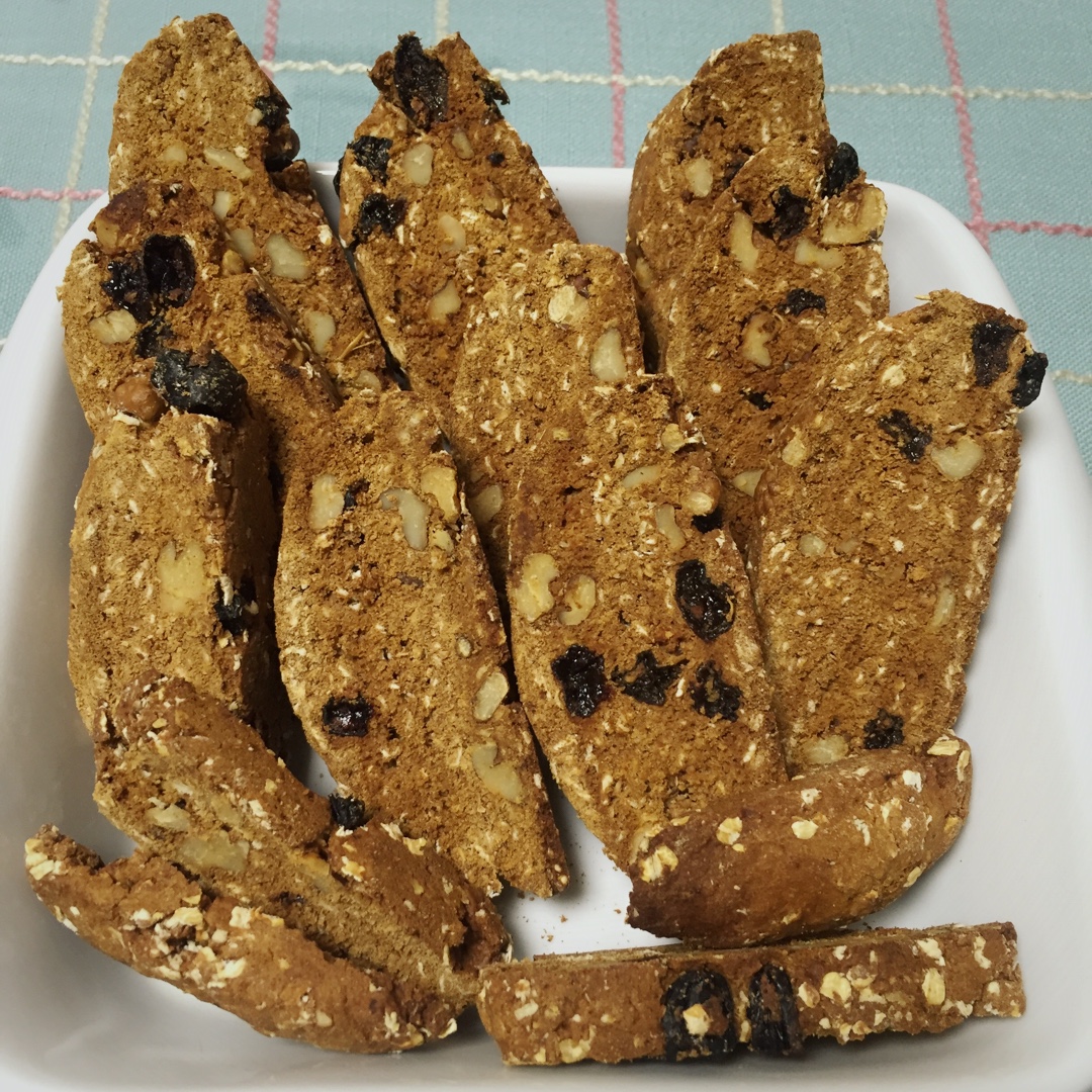 【健康零食】燕麦坚果意式脆饼