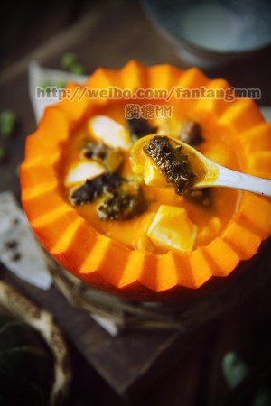 海参南瓜豆腐煲的做法 步骤20
