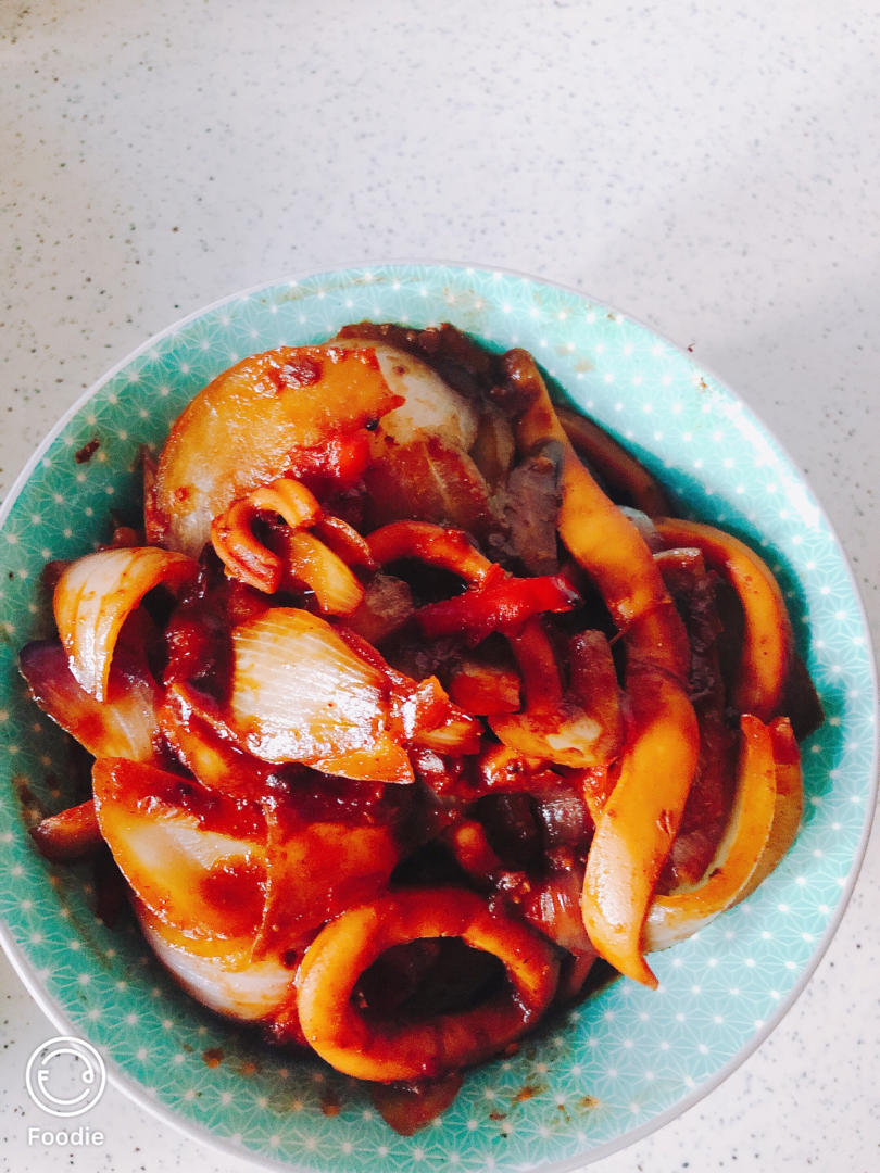 最好吃的酱爆鱿鱼圈