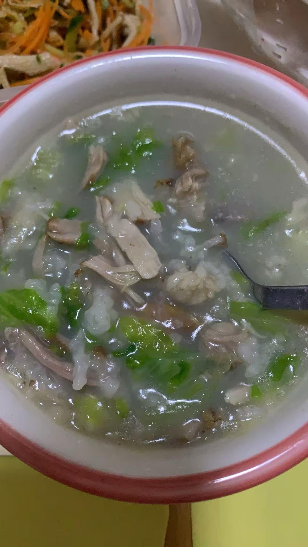 瘦肉菜粥