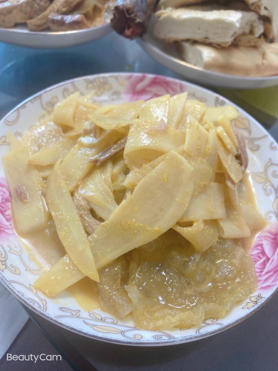 疙瘩芥末粉皮鸡临沂特色年菜