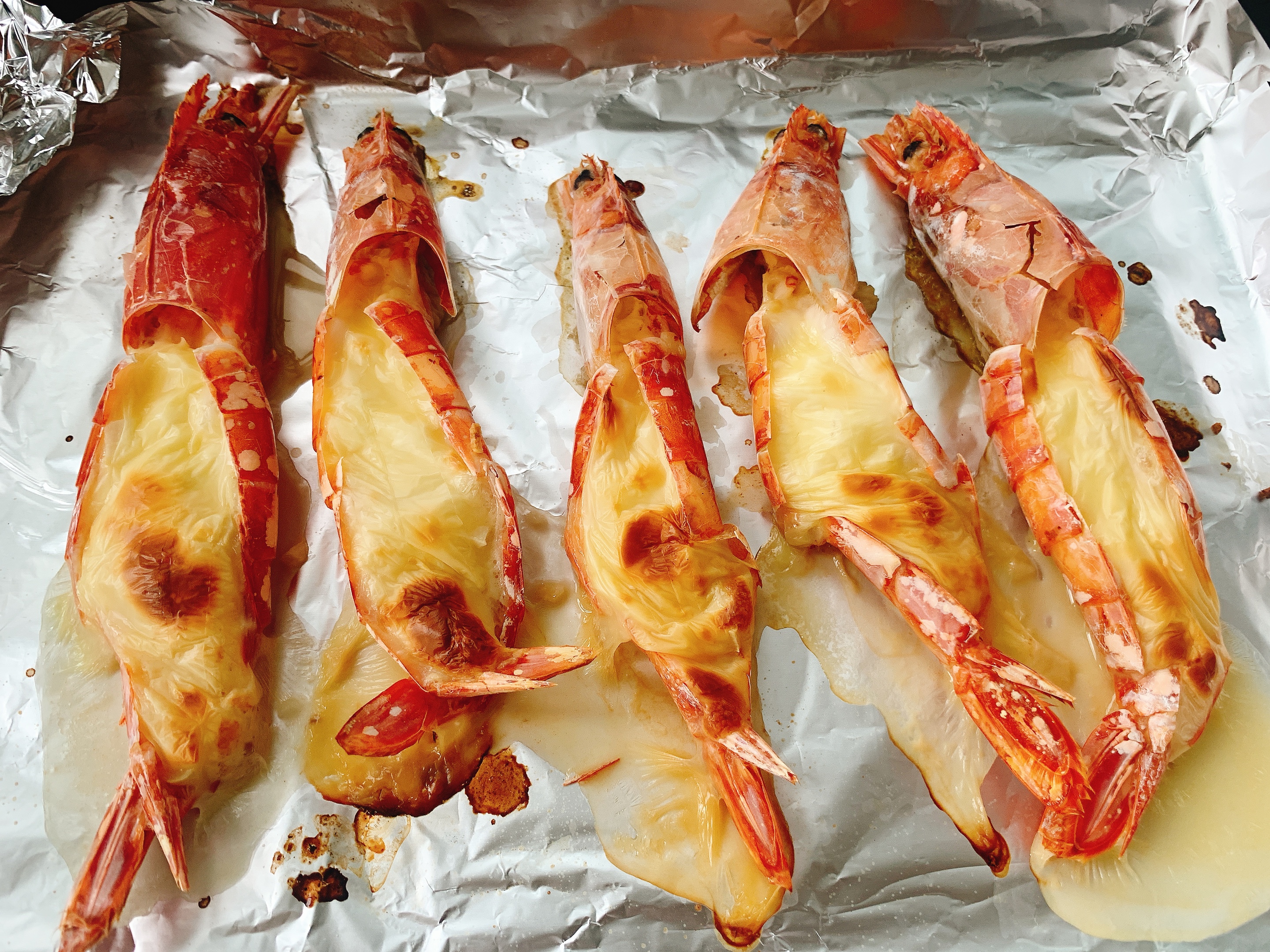 快手10分钟芝士烤大虾之阿根廷红虾的做法