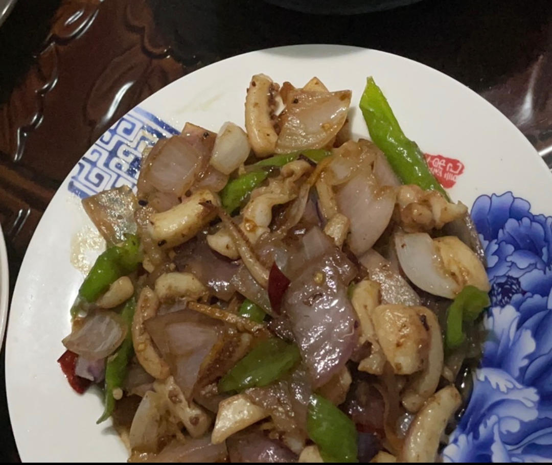 洋葱爆炒鱿鱼