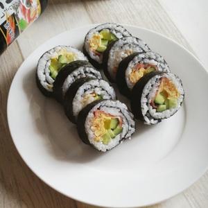 平民版-蟹肉棒寿司的做法 步骤7
