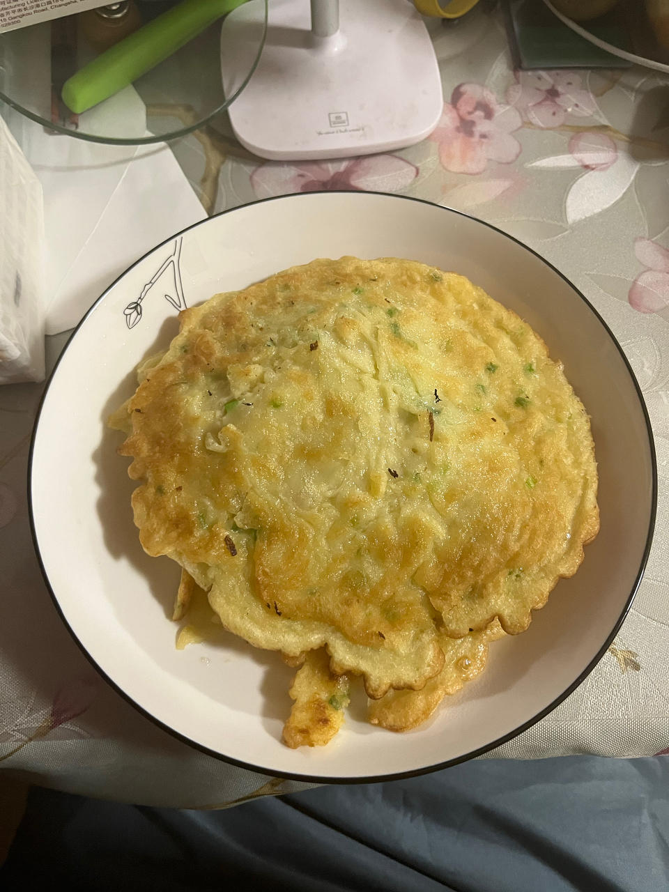 早餐香葱鸡蛋饼