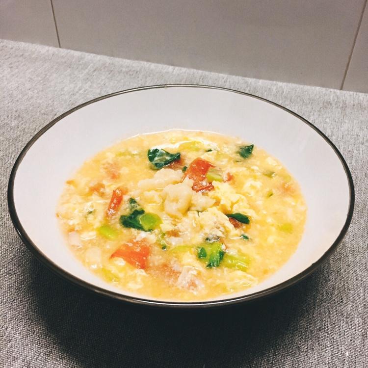 简单早餐-疙瘩汤