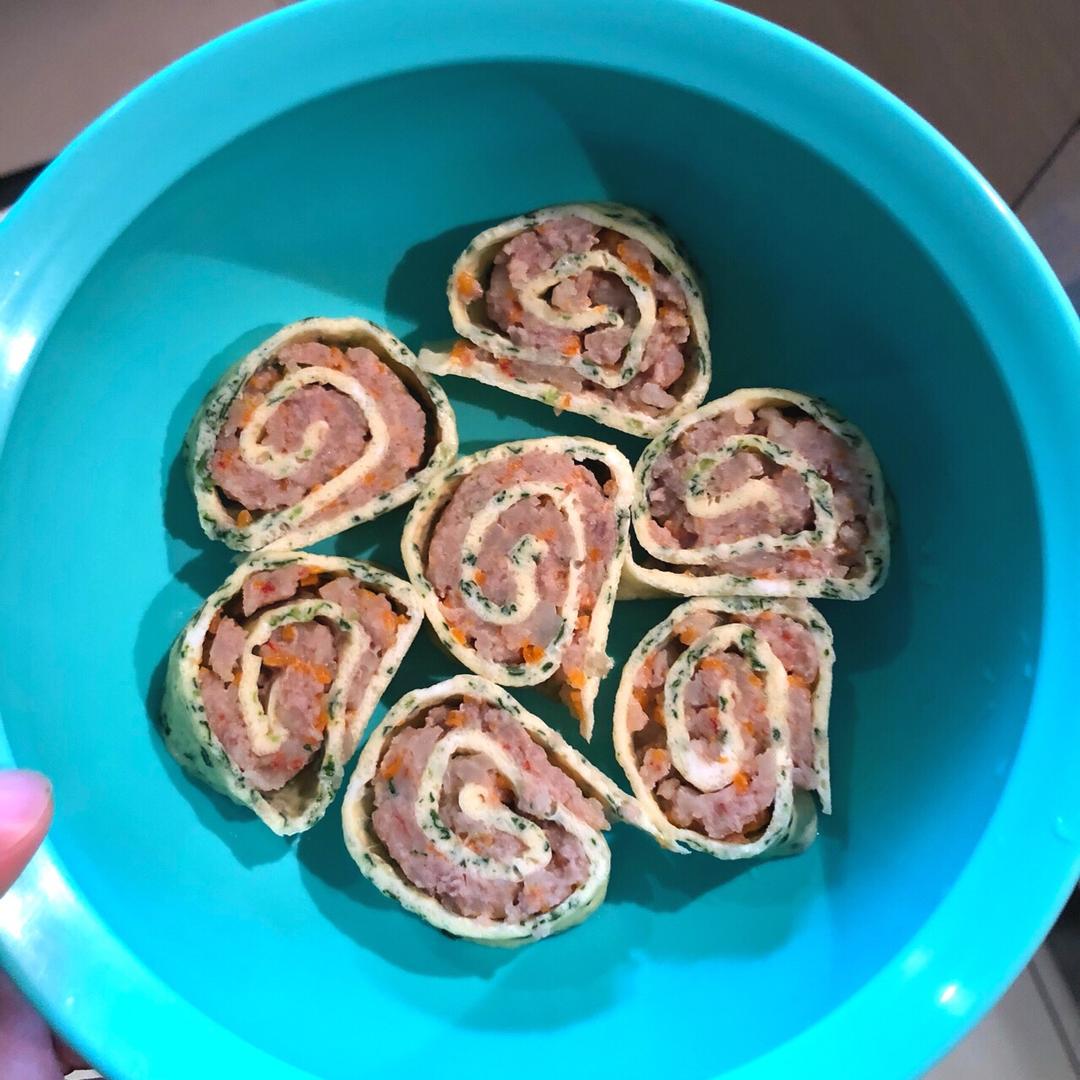 鲜虾鸡蛋卷宝宝辅食精华一岁以上宝宝