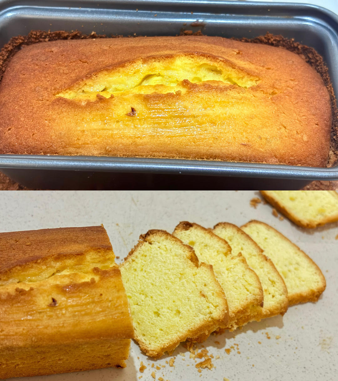 青柠🍋‍🟩磅蛋糕（150g模具）（减糖20%）