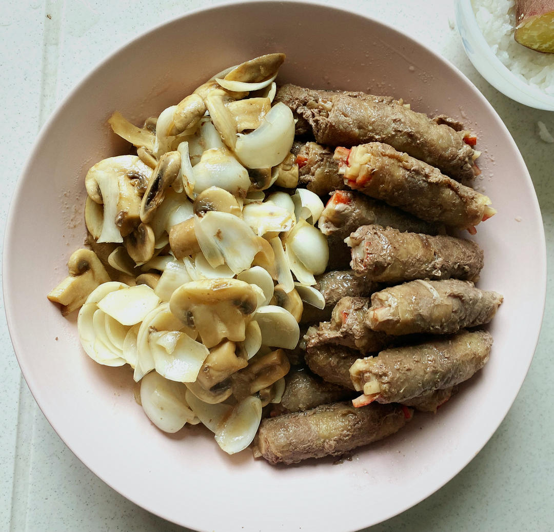 超级下饭的金针菇牛肉卷