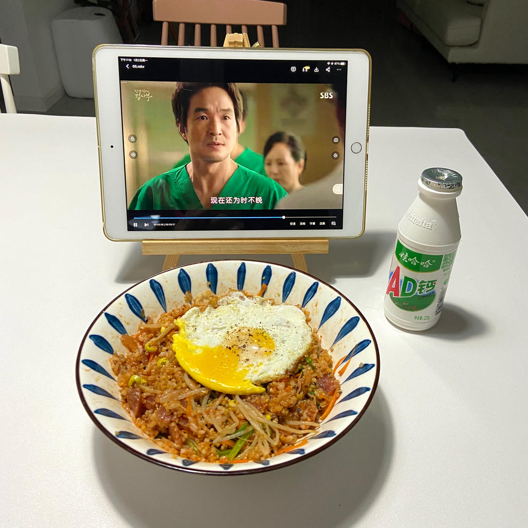 辣泡菜拌饭