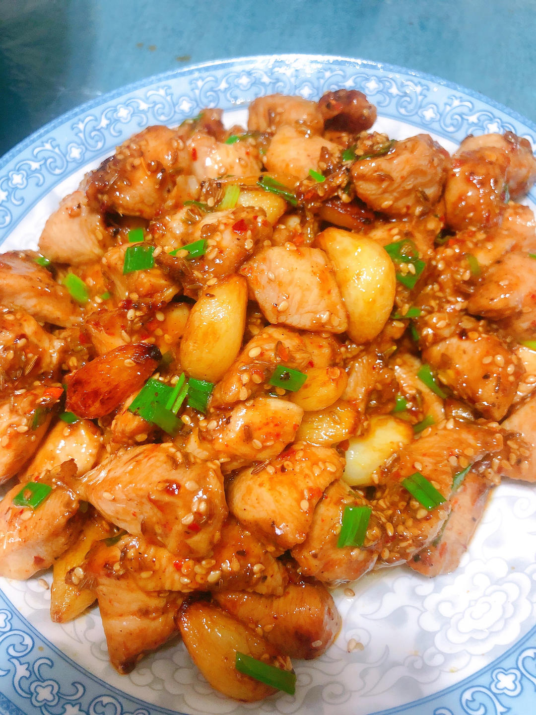 孜然蒜香鸡胸肉