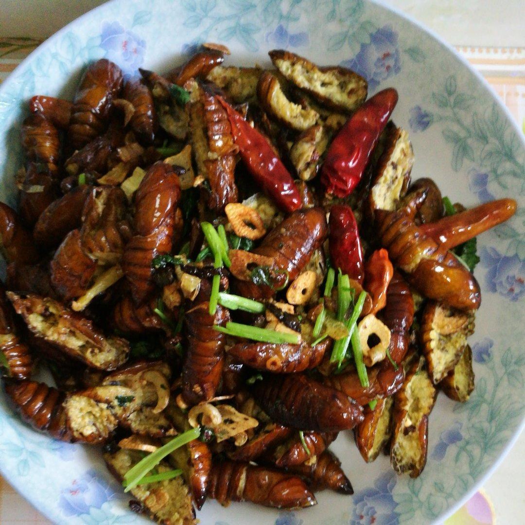 干煸蚕蛹