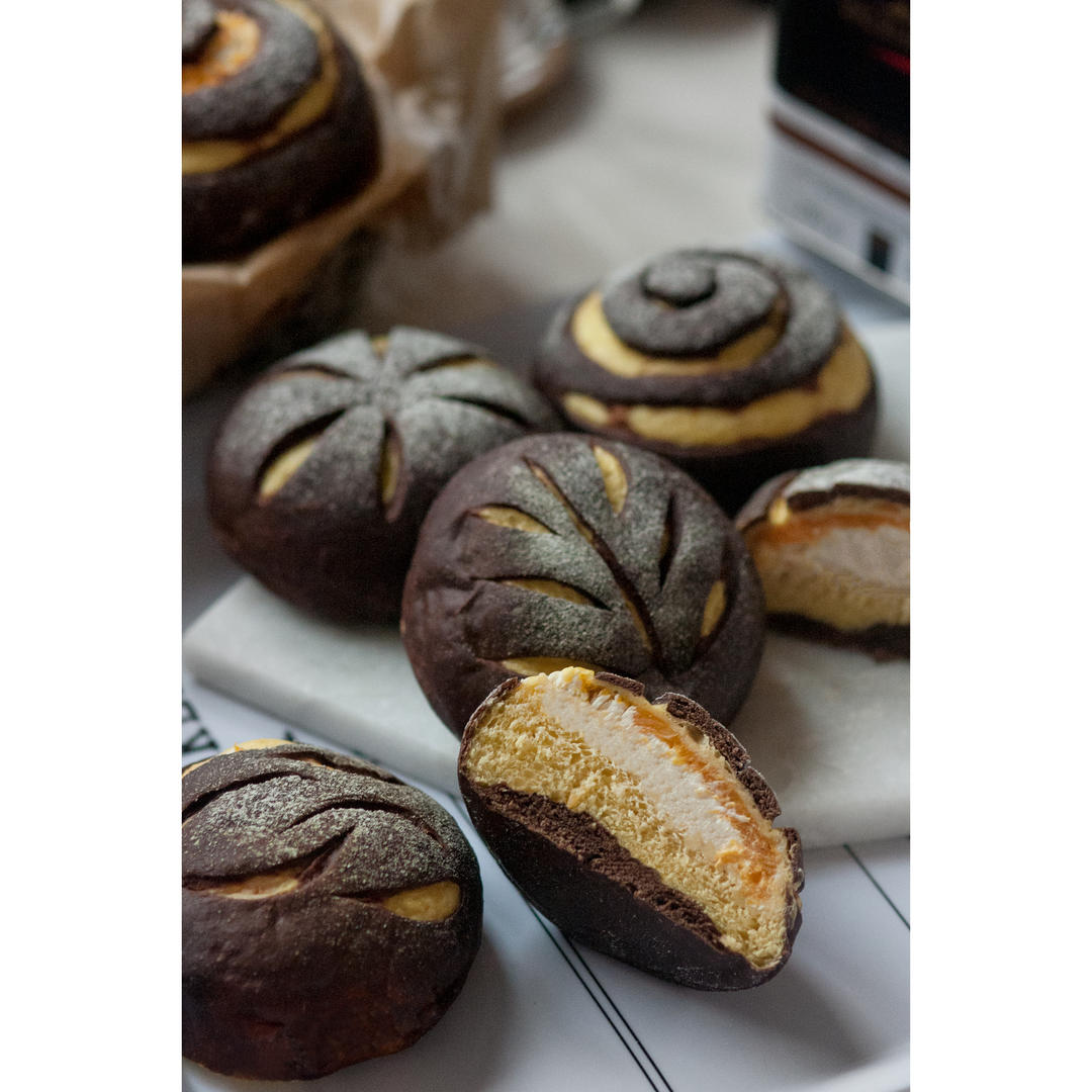 瓜_瓜做的南瓜可可软欧