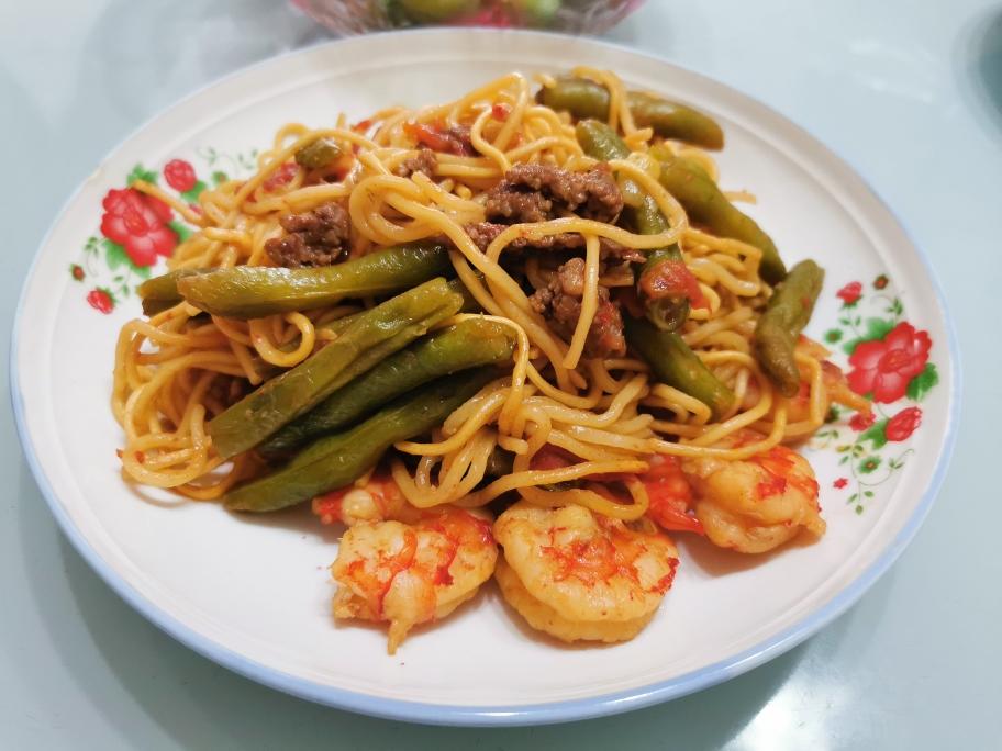 超好吃的肉沫豆角焖面