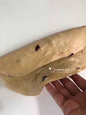 蔓越莓奶酥椰蓉红糖面包六芒星烫种老面简易拉丝不粘面团无鸡蛋加a2奶粉的做法 步骤7