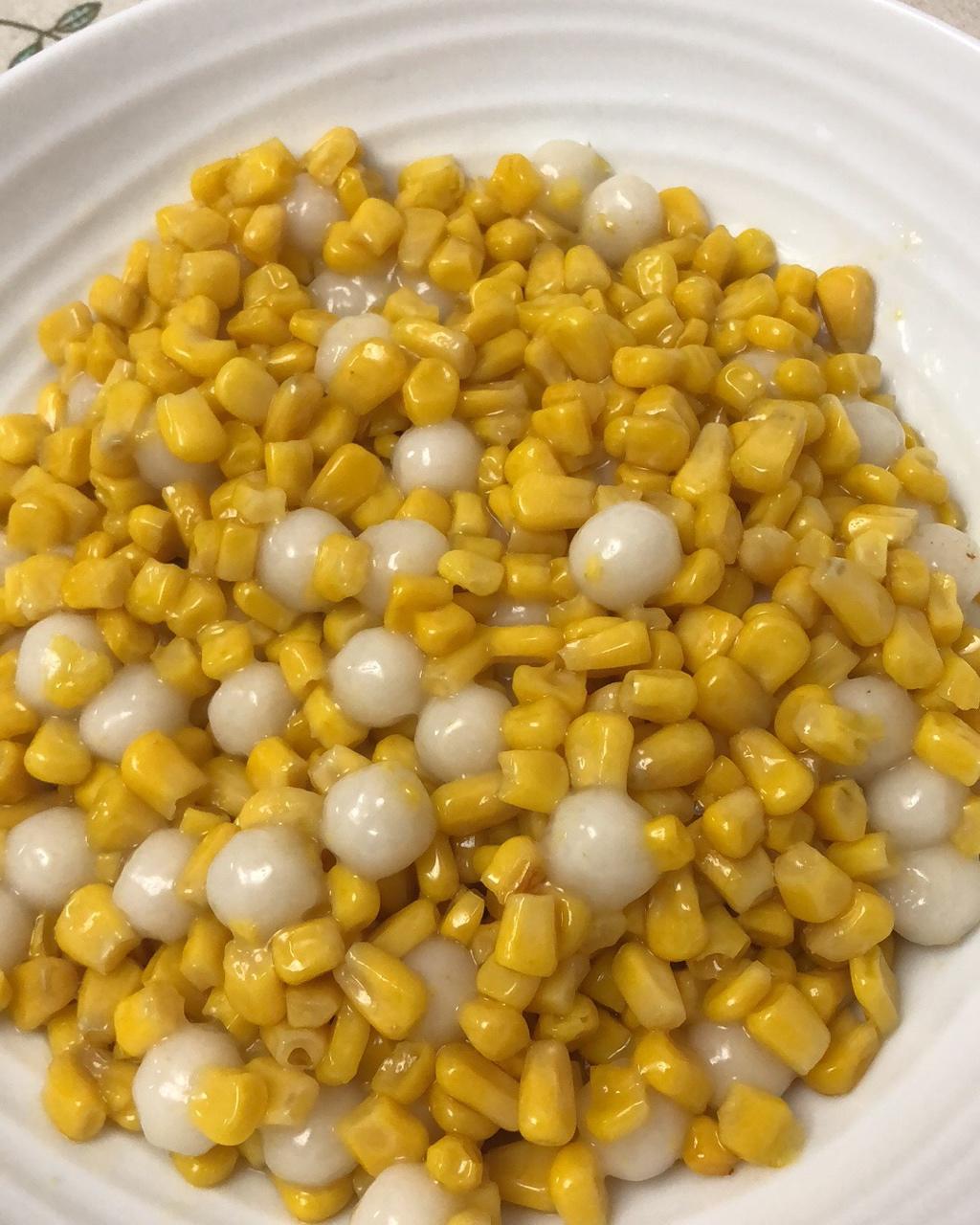 一杯半做的玉米元宵(玉米小圆子)