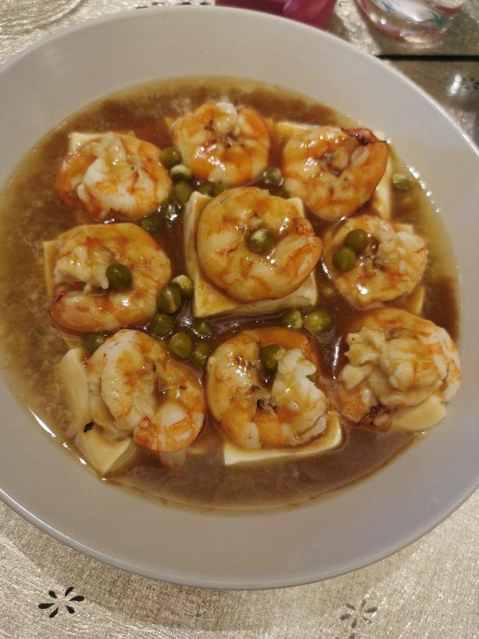 日本豆腐蒸虾仁