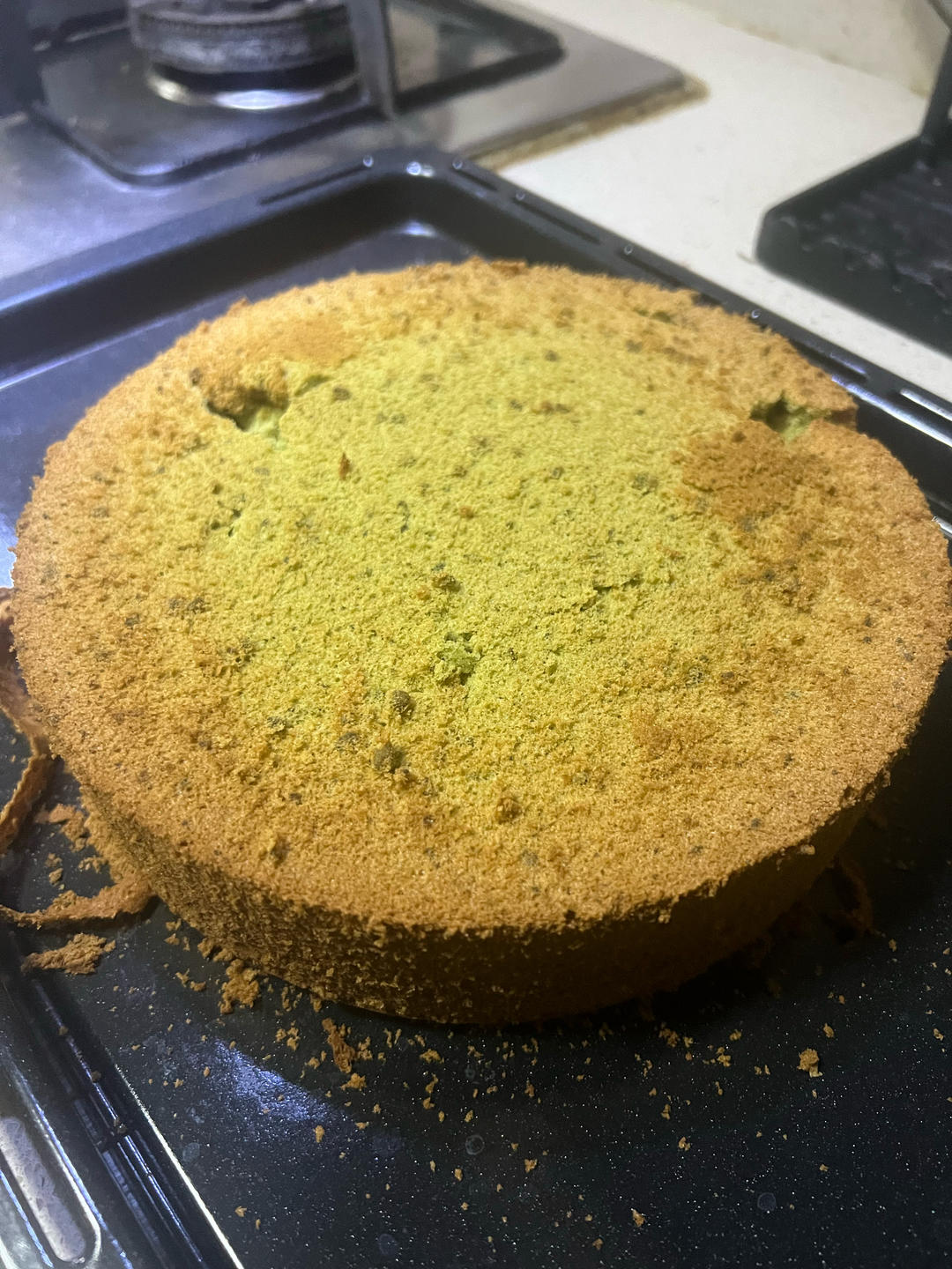 8寸抹茶戚风蛋糕