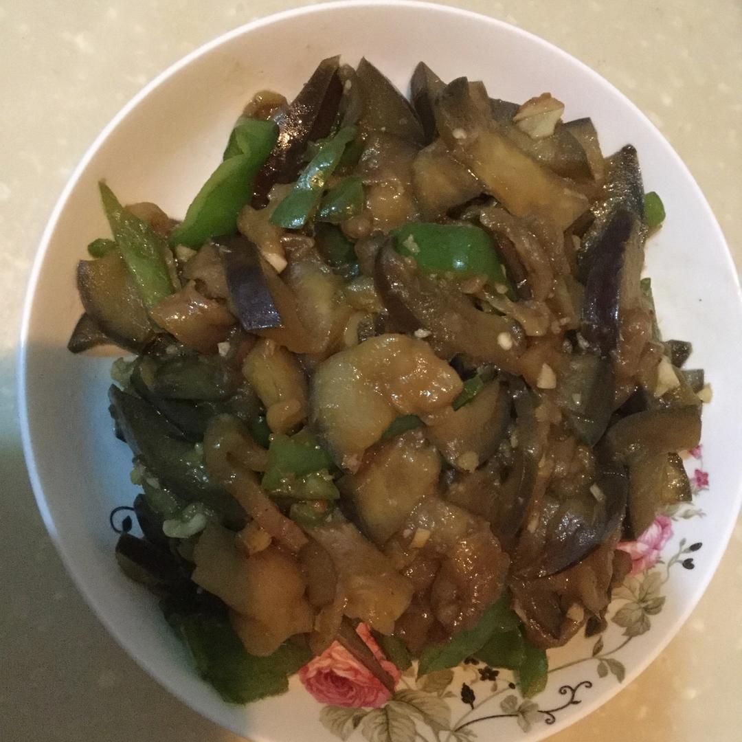 紫茄炒肉片