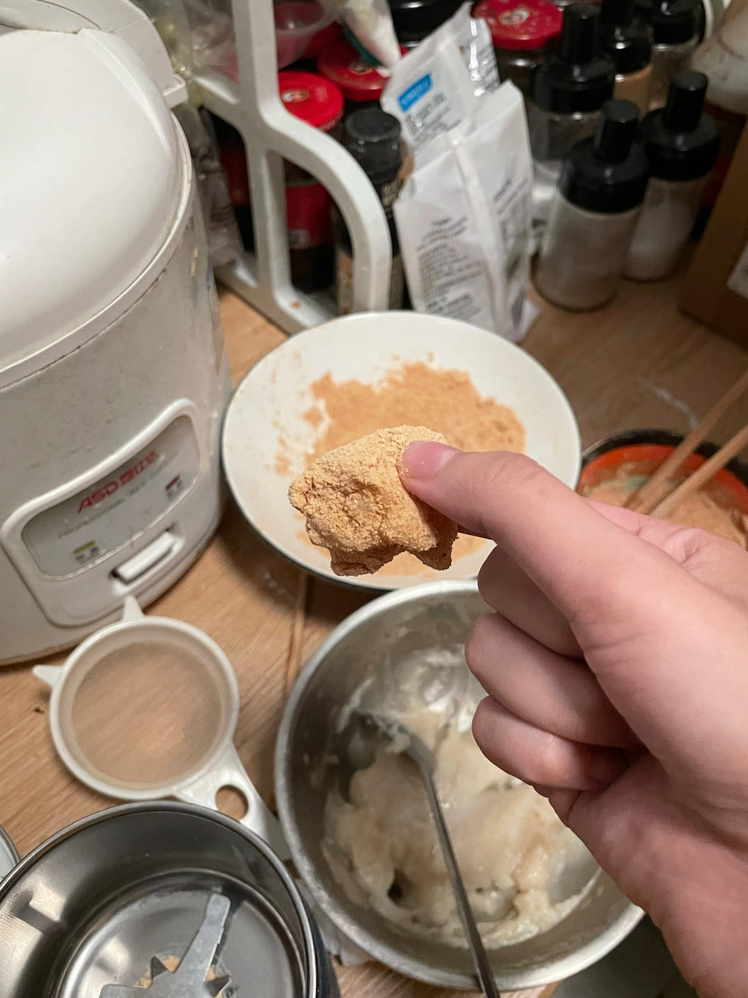 黄豆粉糯米凉糕（糍粑，年糕）粘粘糯糯超好吃，一口一个糯叽叽休闲零食