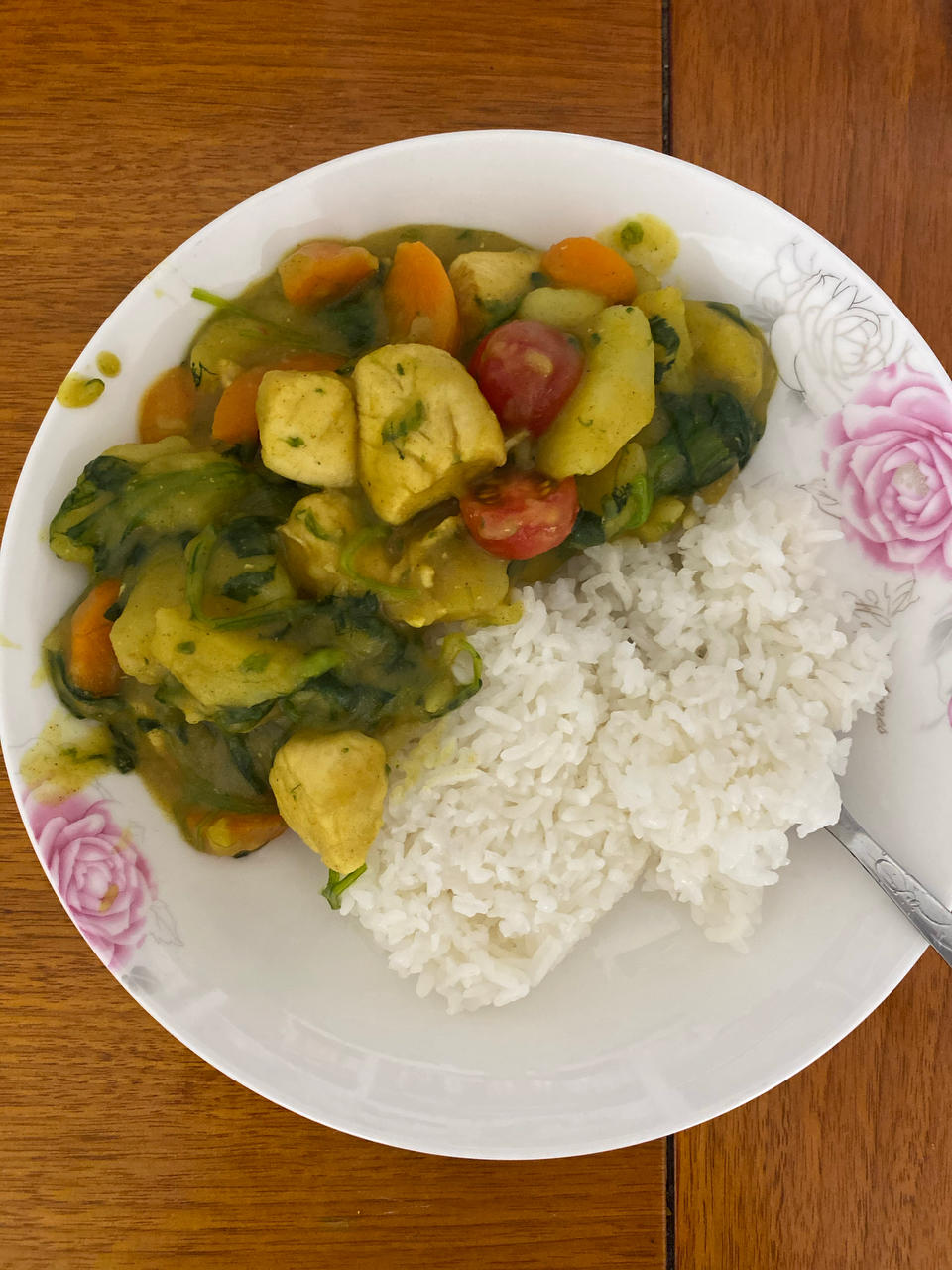 日式菠菜咖喱饭