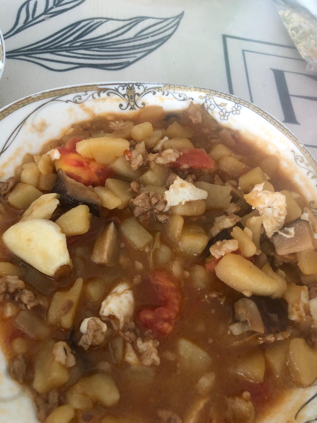 ㊙️香菇土豆肉沫拌饭❗️比外卖还好吃