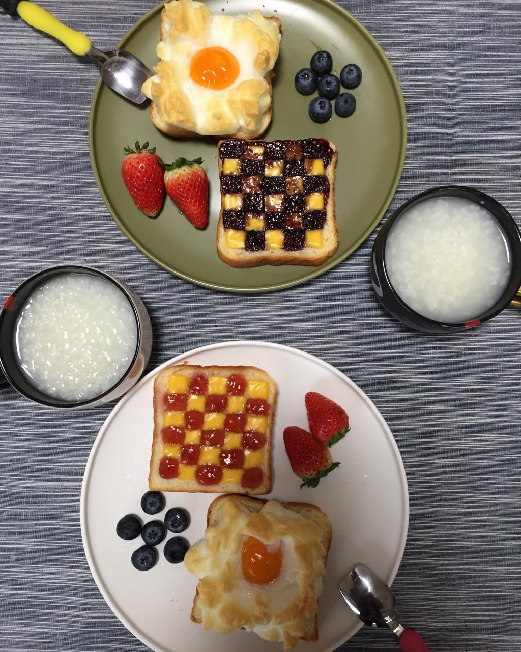 超炫酷的棋盘烤吐司