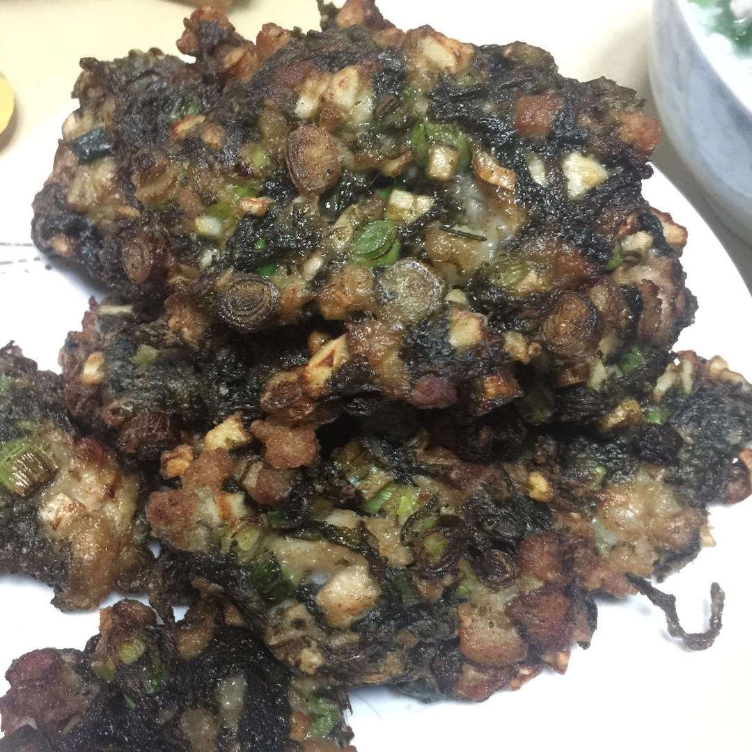 winny的倔强做的闽南小吃-炸紫菜海蛎饼