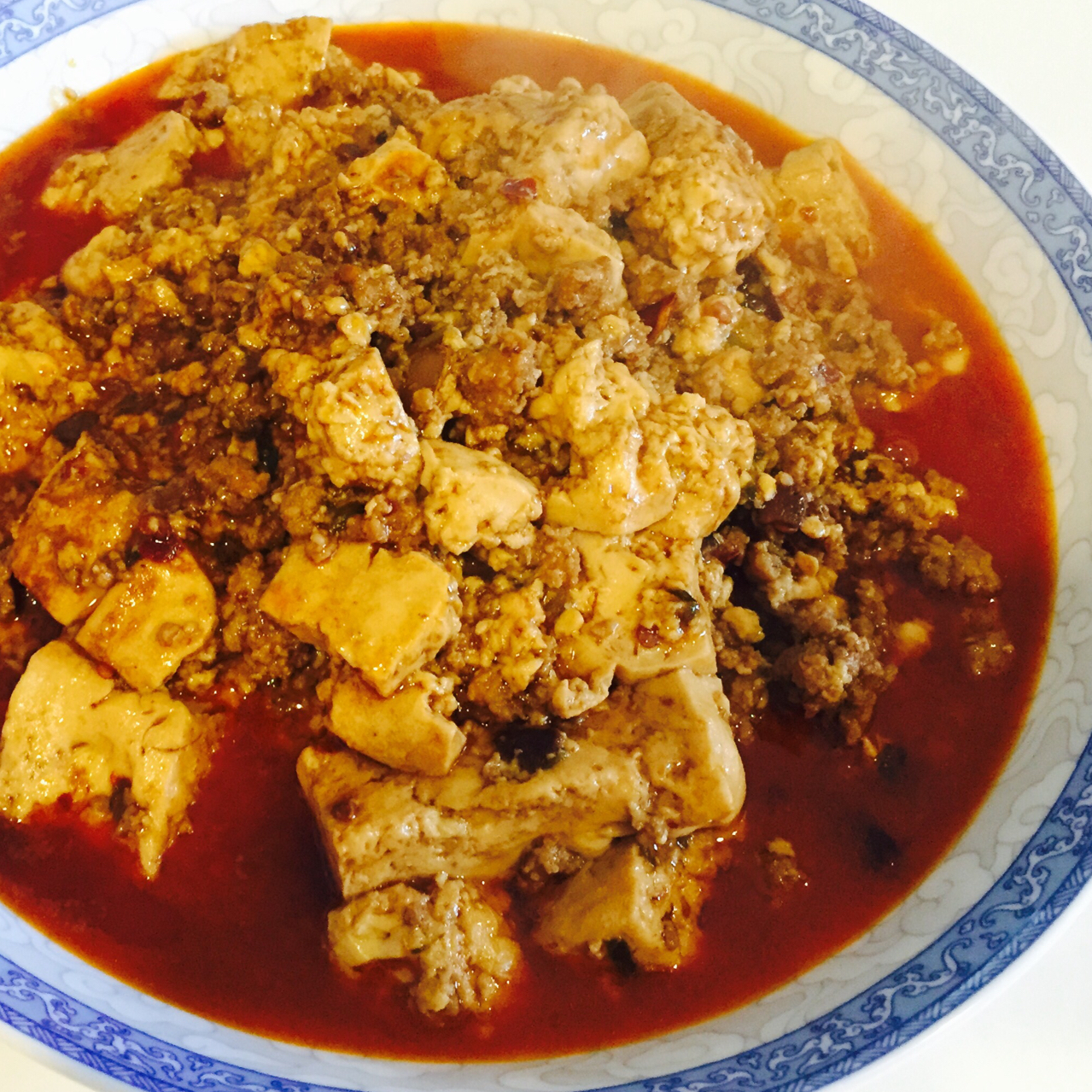 家常红烧肉末豆腐