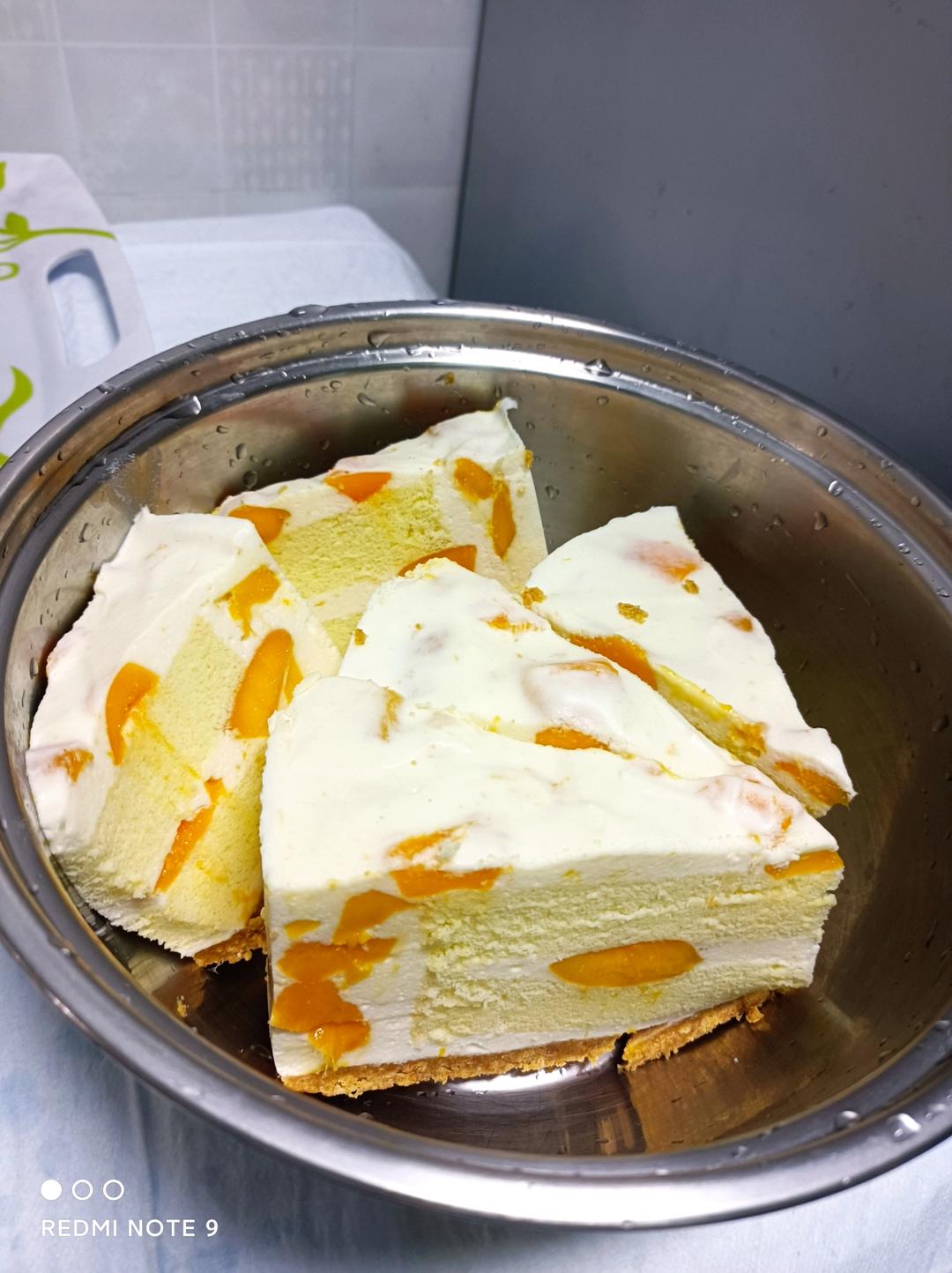 酸奶芒果慕斯蛋糕简易版（普通8寸活底）