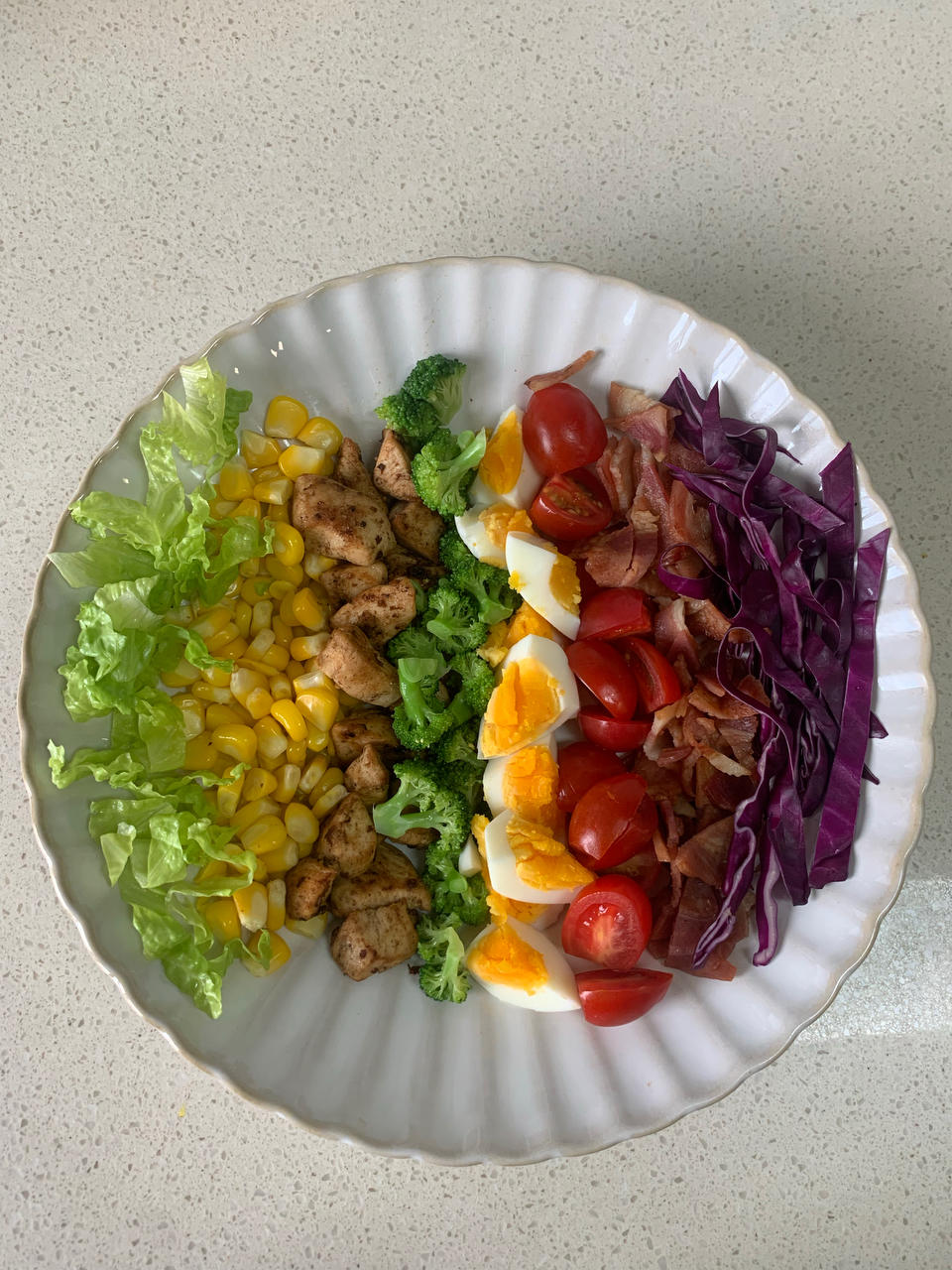 cobb salad考伯沙拉🥗高颜值彩虹沙拉🌈附低卡油醋汁配方