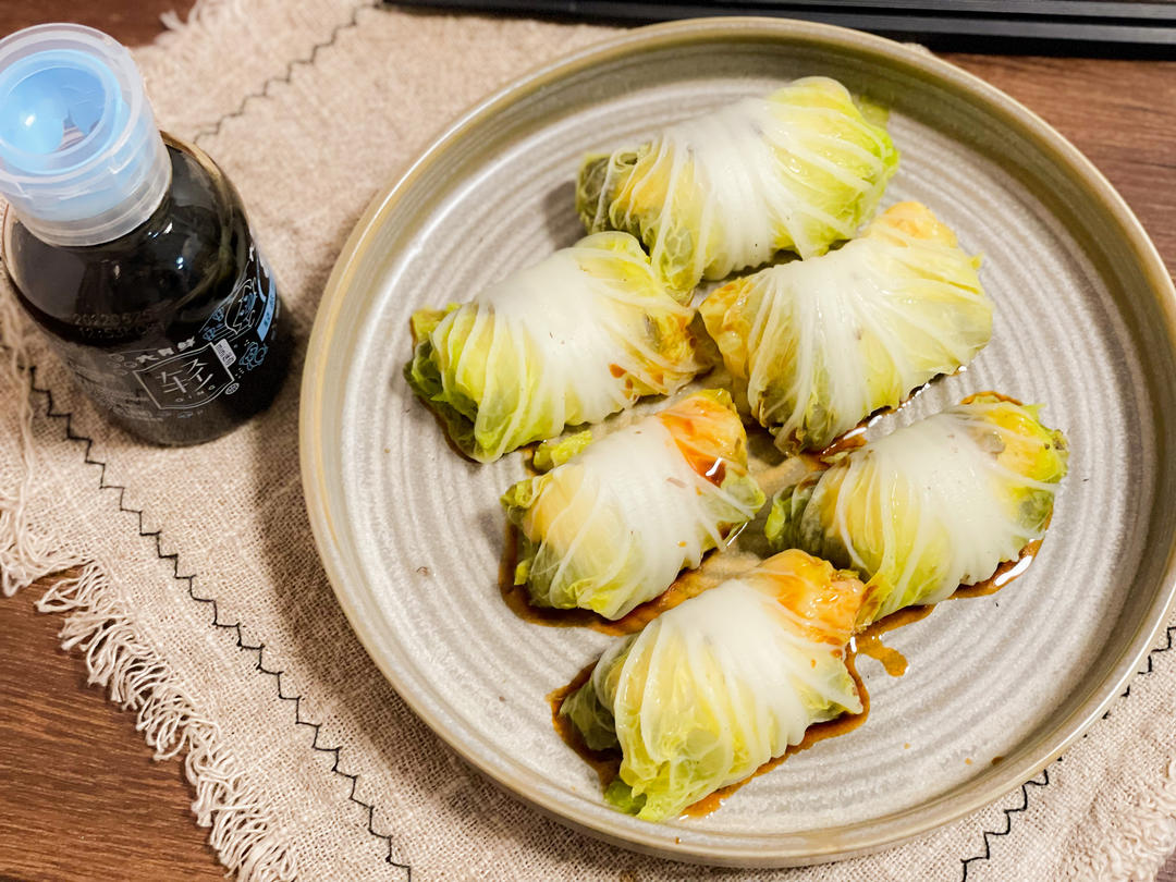 虾肉蘑菇白菜卷