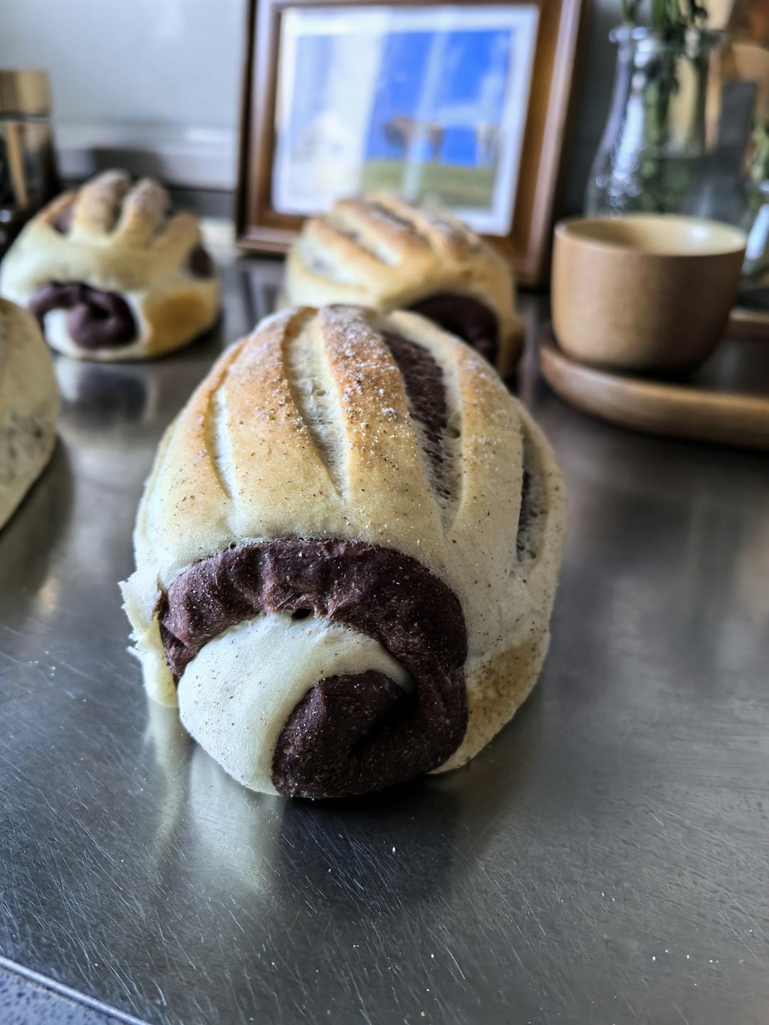 可可牛奶哈斯面包