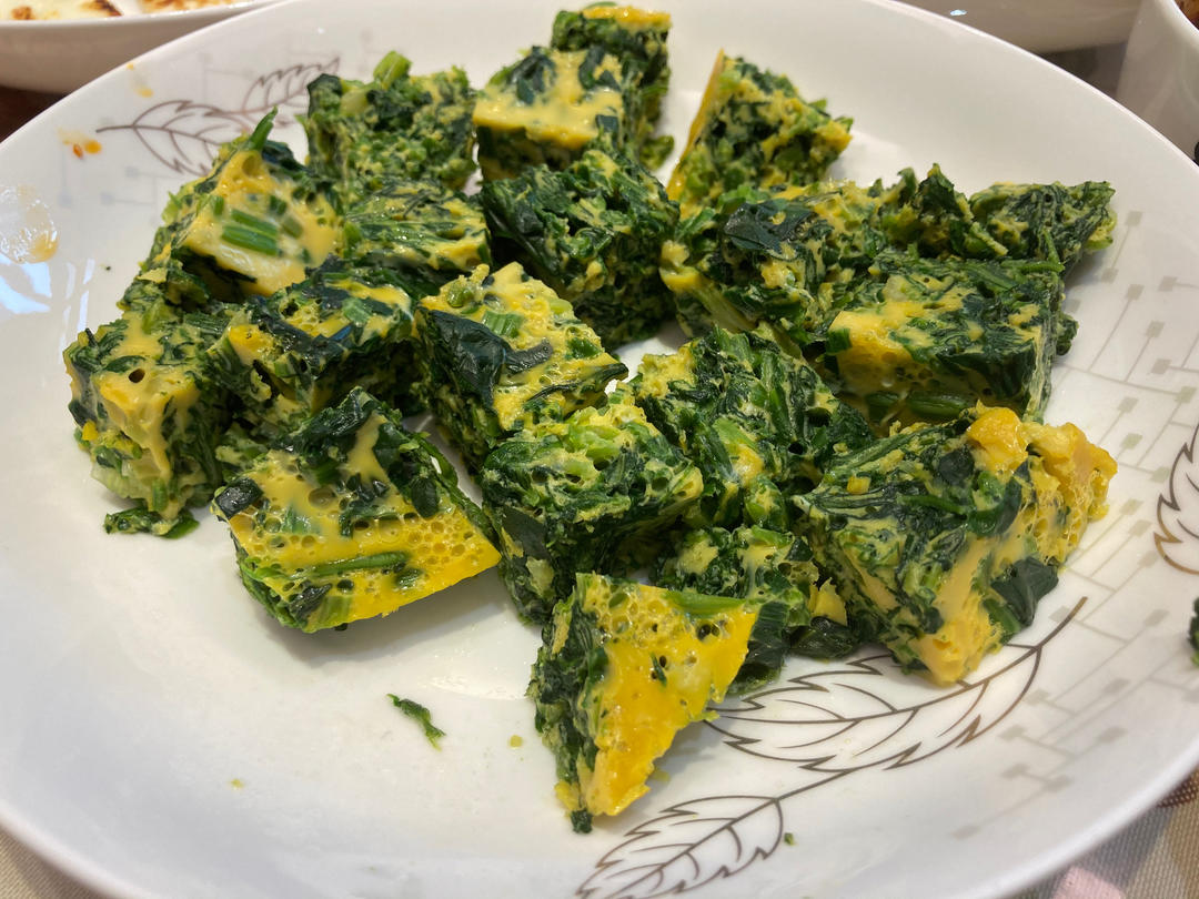 菠菜鸡蛋羹