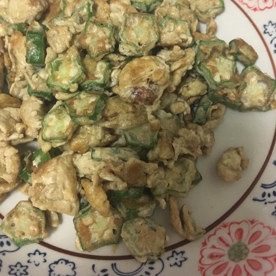 秋葵炒蛋