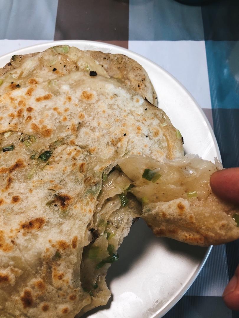 多层柔软葱花烙饼