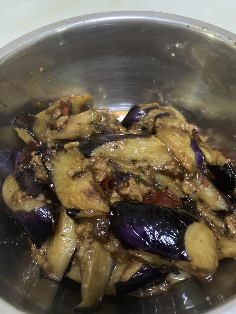 红烧肉沫茄子