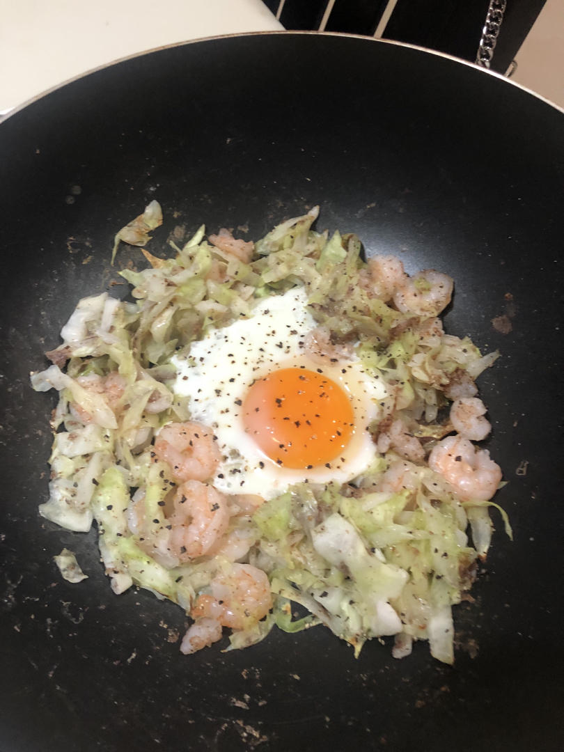 不加一滴油❗️低脂低卡好吃不胖包菜卧蛋